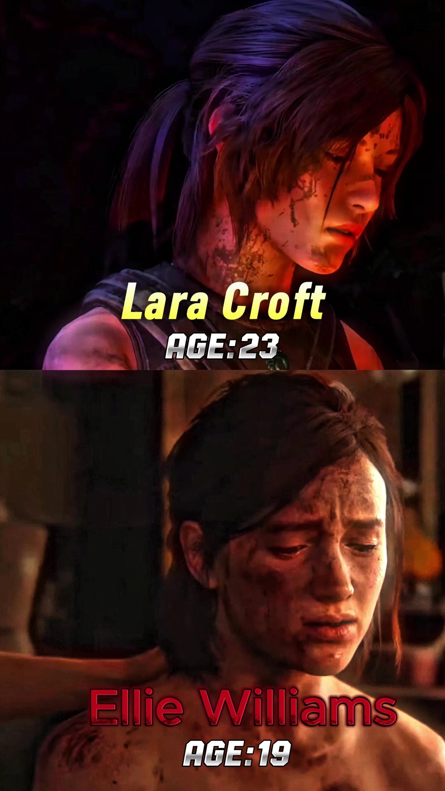 Lara Croft vs Ellie Williams - ﻿3D animation on Crohasit