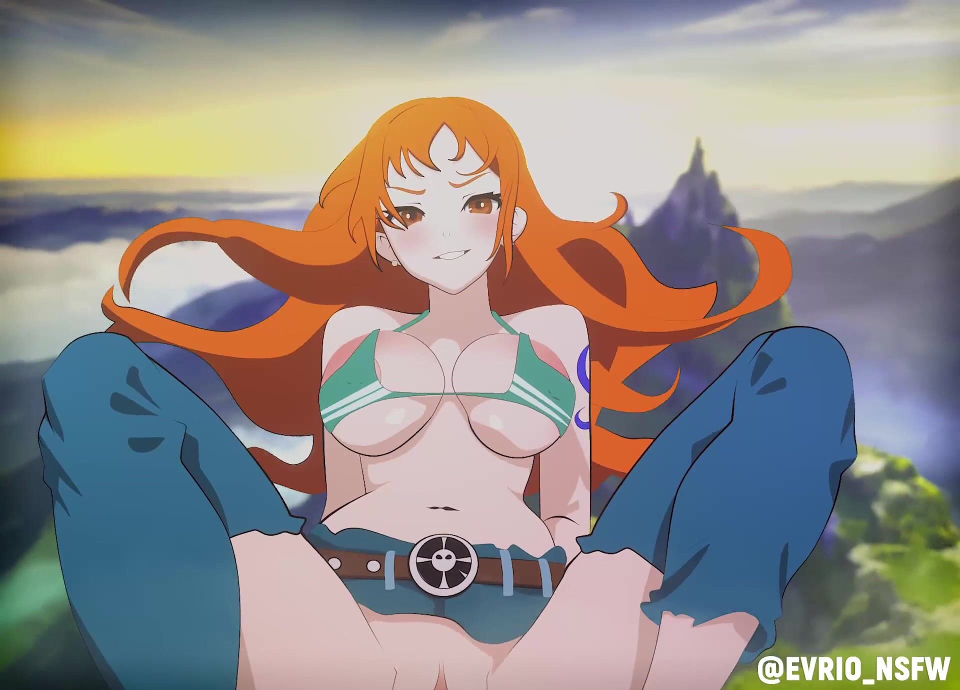 Nami Cowgirl - ﻿3D animation on Crohasit