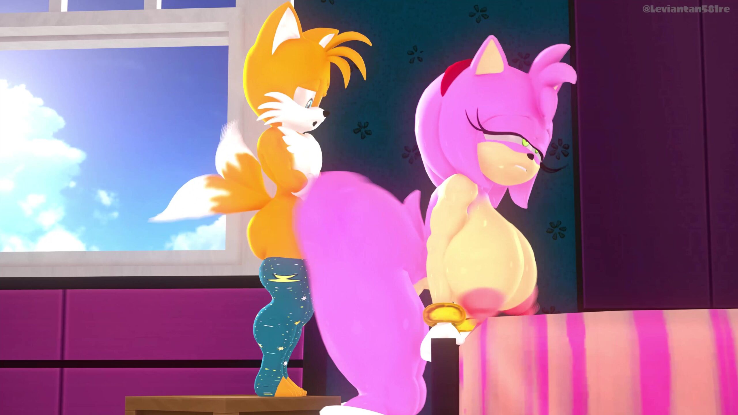 Tails X Amy - Sonic the Hedgehog animation on Crohasit